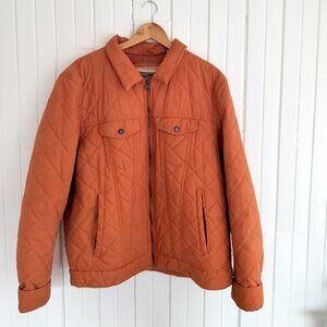 Levi’s Men’s Quilted Jacket – Burnt Orange – Size XL